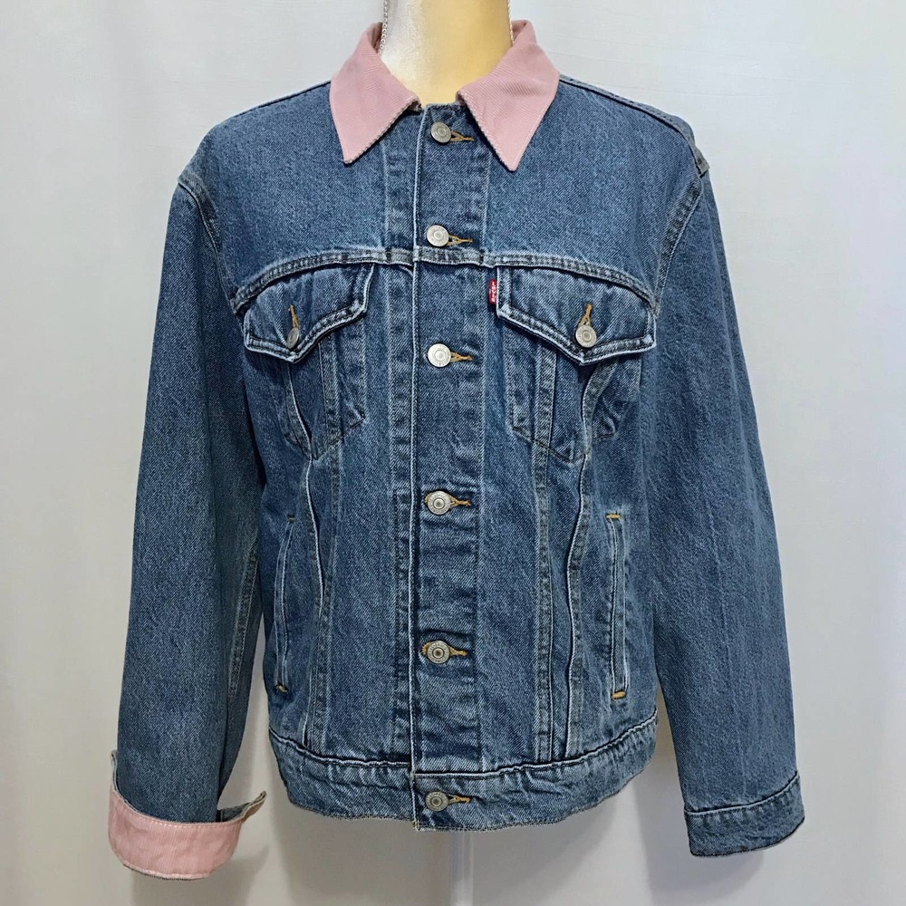 Levi's NWT Ex-Boyfriend Trucker Jean Jacket Women Various - Picture 2 of 13